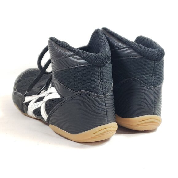 Asics Mens Size 8 Matflex 6 Wrestling Shoes Black/White Lightweight & Durable - Picture 4 of 9